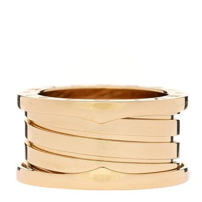 Bulgari 18K Yellow Gold B.Zero1 Four-Band Ring 53 6.5 3 of 7