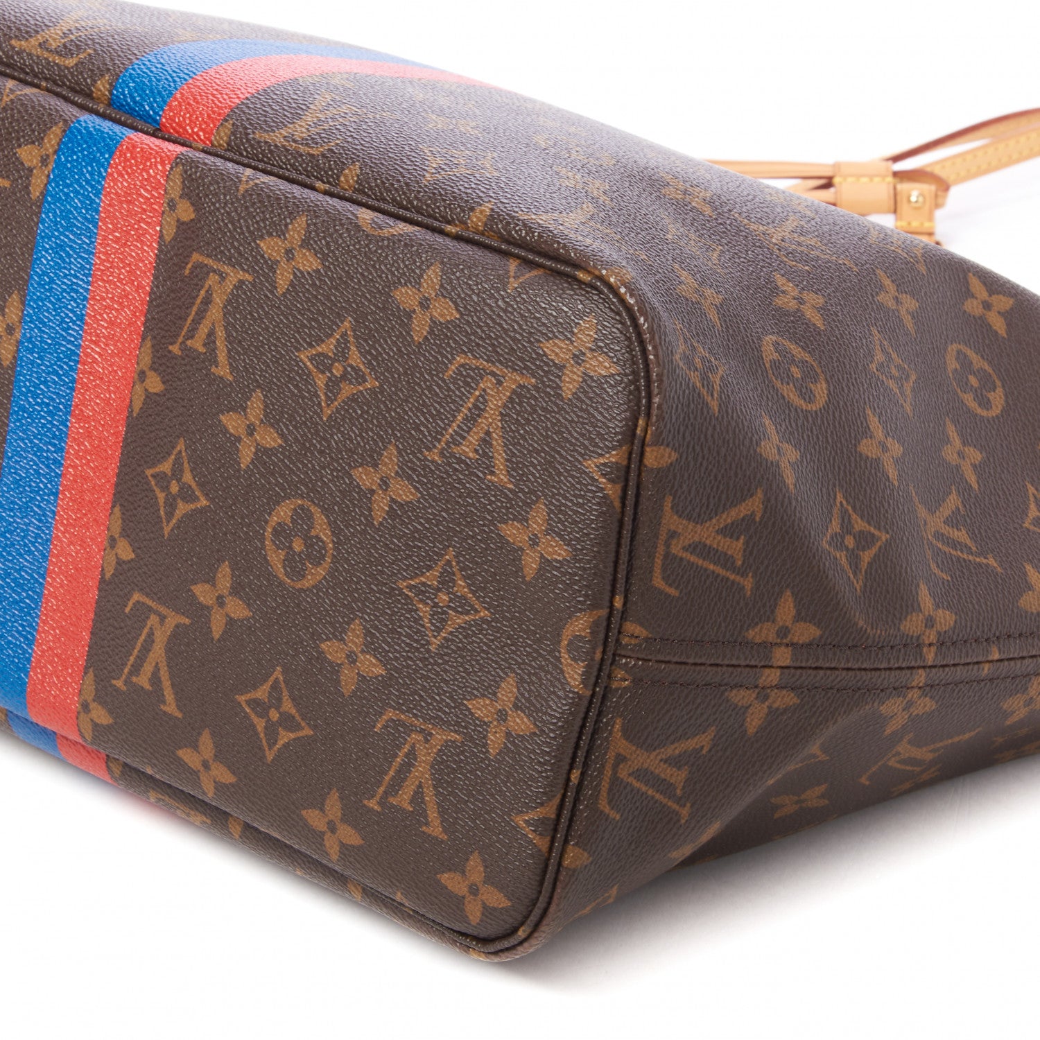 Louis Vuitton Monogram My LV Heritage Neverfull Rouge Blue De France 5 of 8