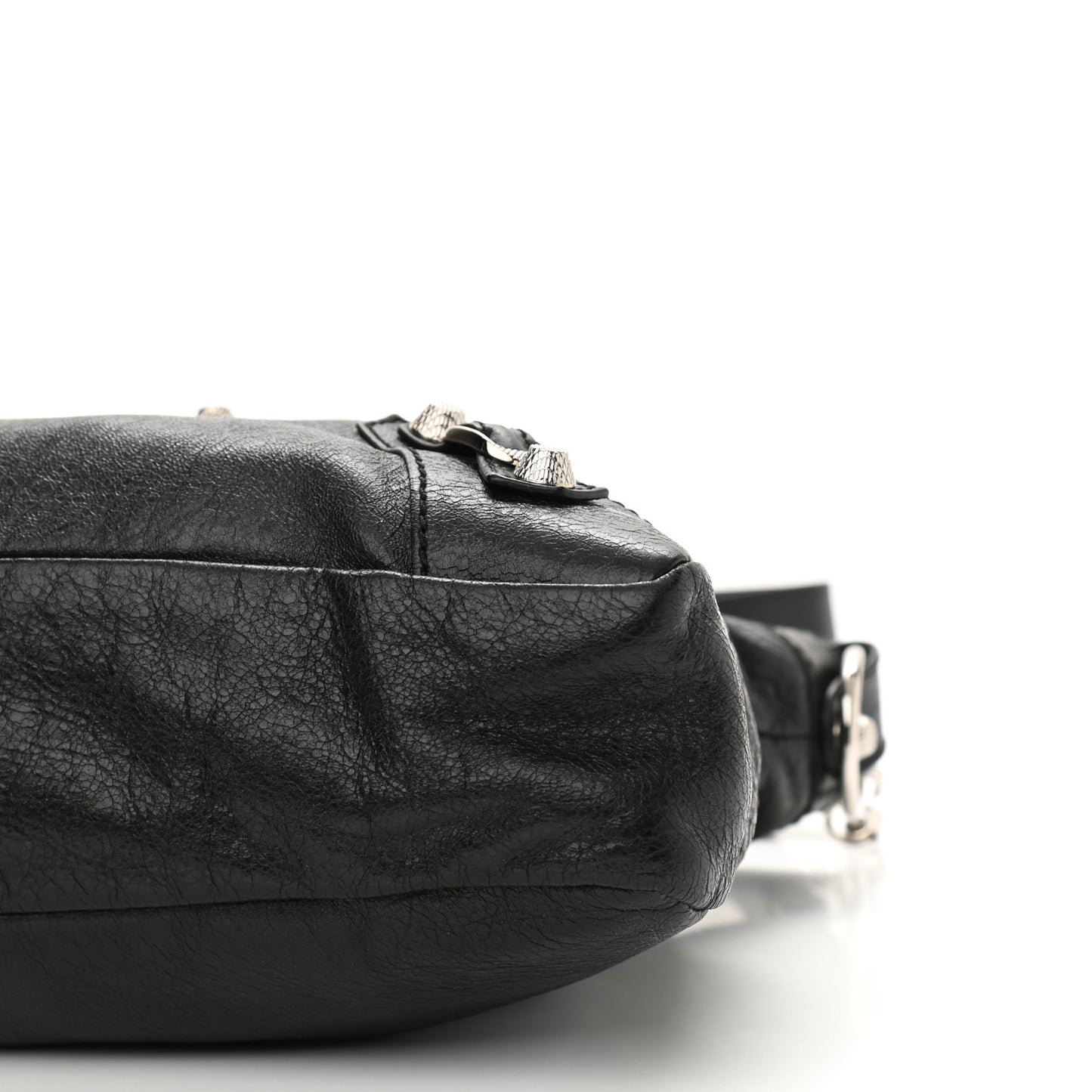 Agneau Giant 12 Silver Hardware Town Black