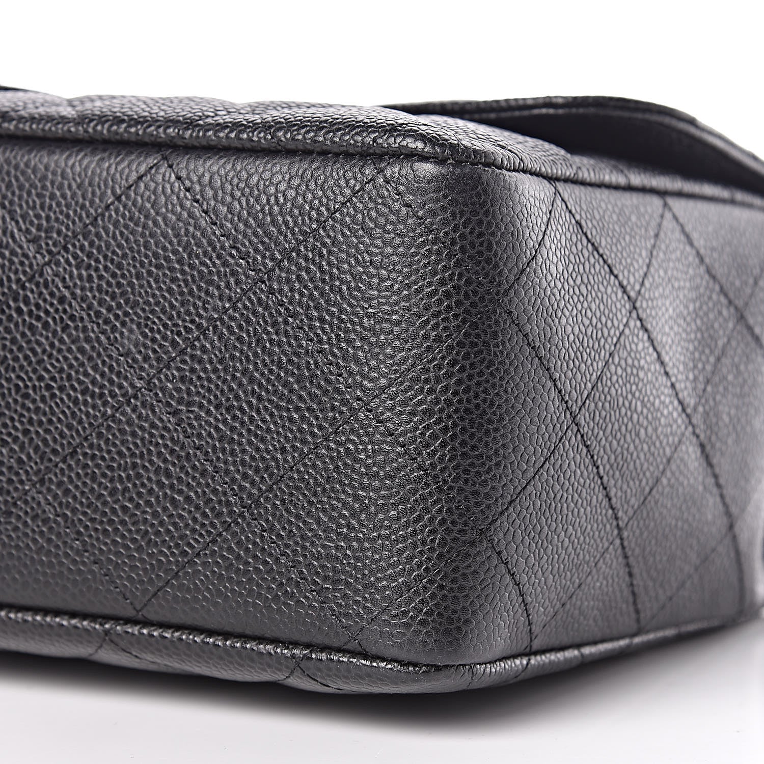 Chanel Caviar Quilted Jumbo Single Flap Black 11 of 12