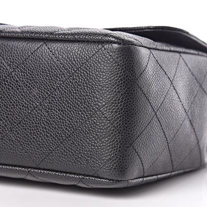 Chanel Caviar Quilted Jumbo Single Flap Black 11 of 12