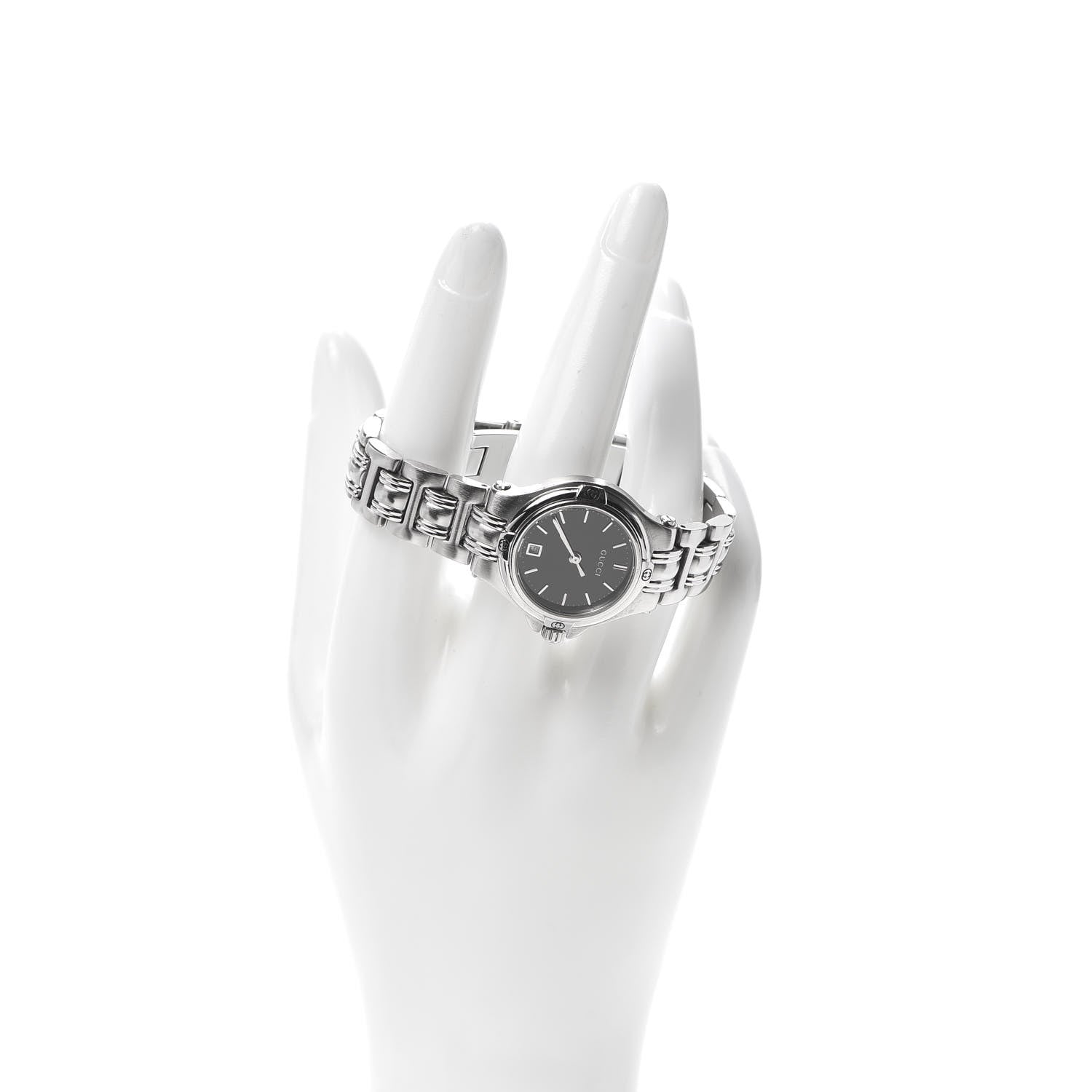 Gucci Stainless Steel 26mm 9040L Quartz Watch Black 2 of 7