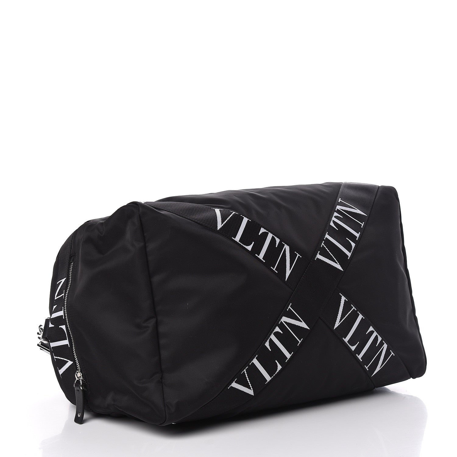 Valentino Garavani Nylon Ribbon VLTN Duffle Bag Black 4 of 12