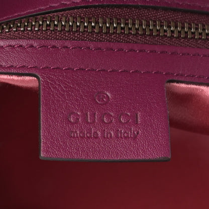 Gucci Velvet Matelasse Small GG Marmont Shoulder Bag Fuchsia Violet Cyclamen 6 of 10