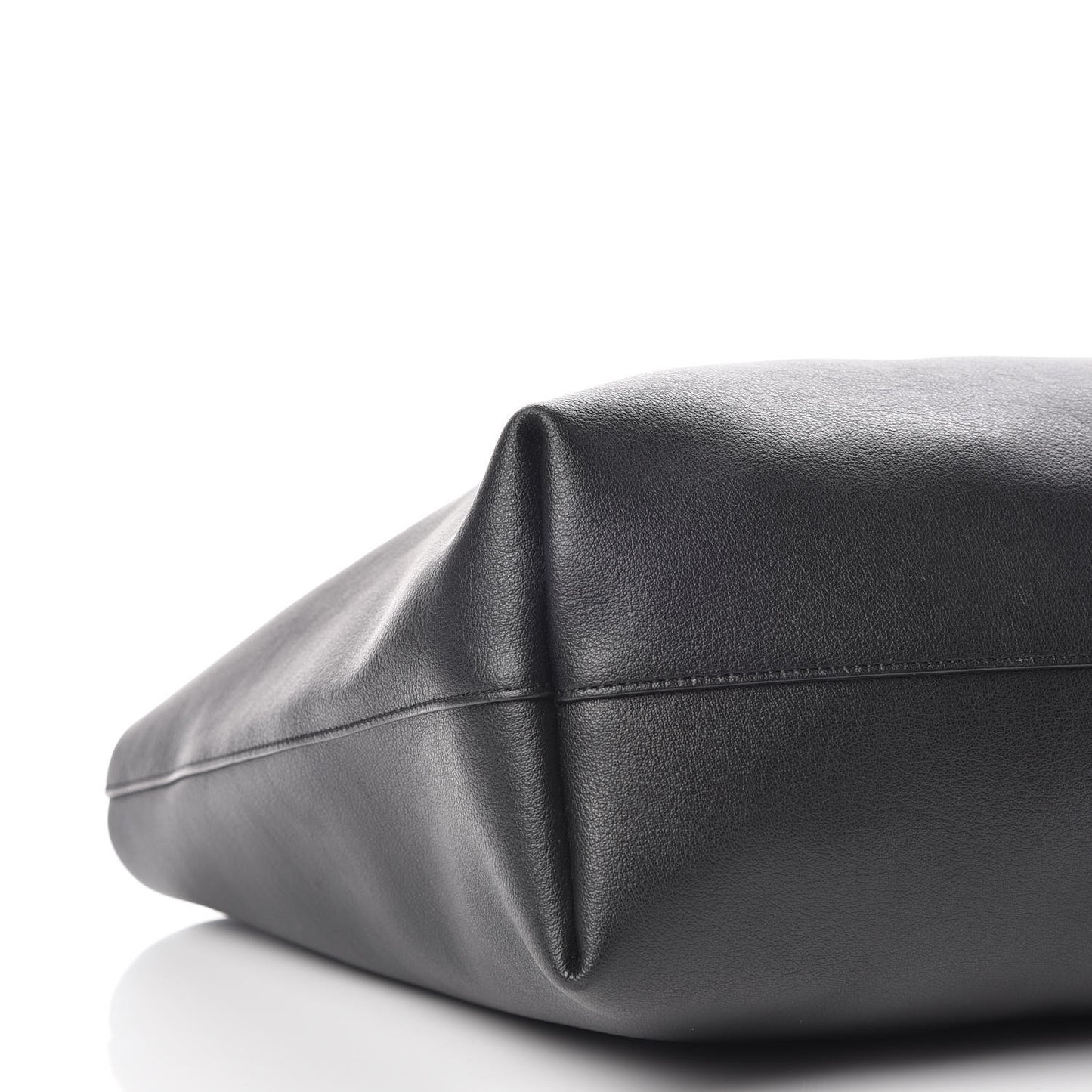 Calfskin Large Shopping Tote Black