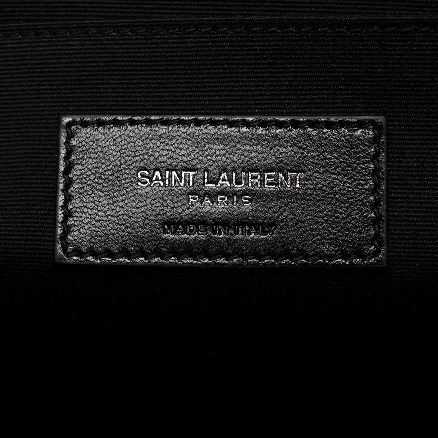 Calfskin Crocodile Embossed Monogram Document Holder Black