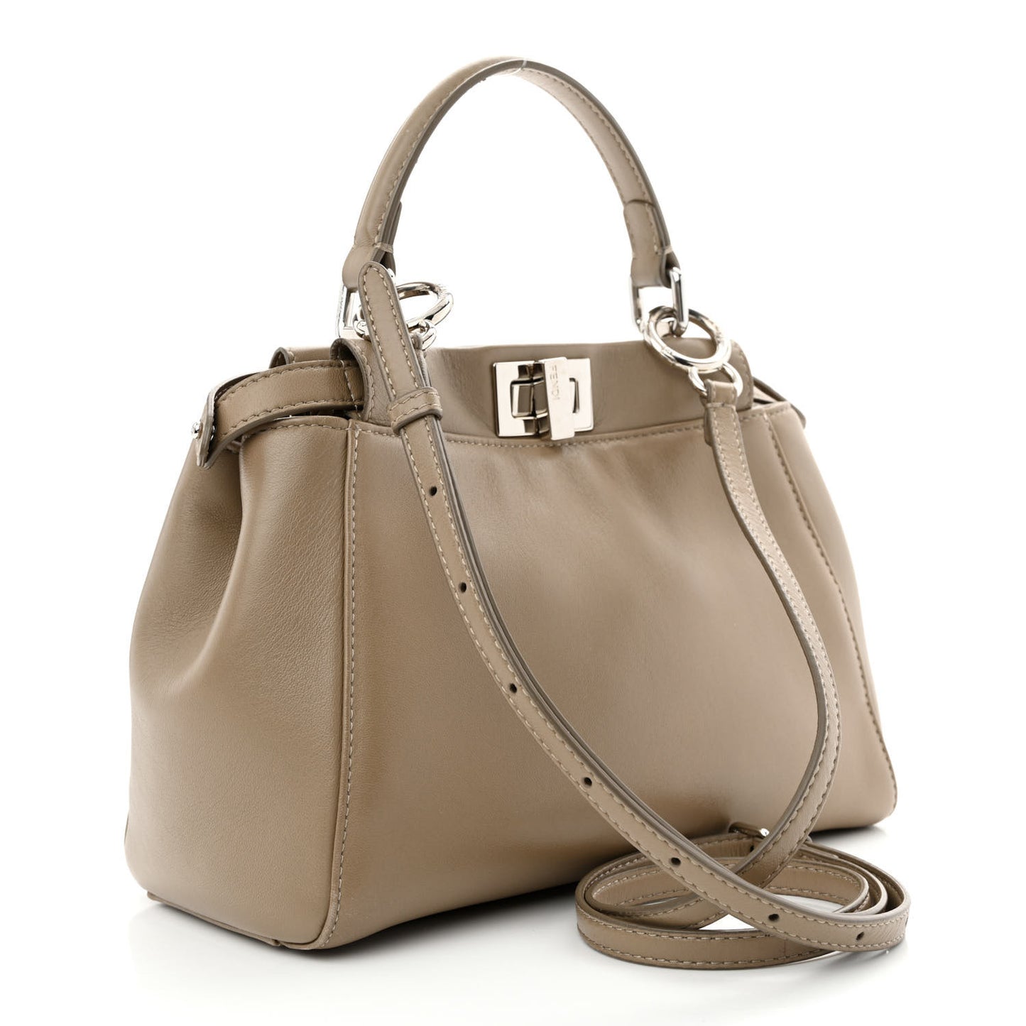 Nappa Mini Peekaboo Iconic Satchel Tortora