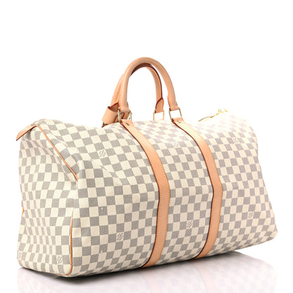 Louis Vuitton Damier Azur Keepall 50 3 of 20