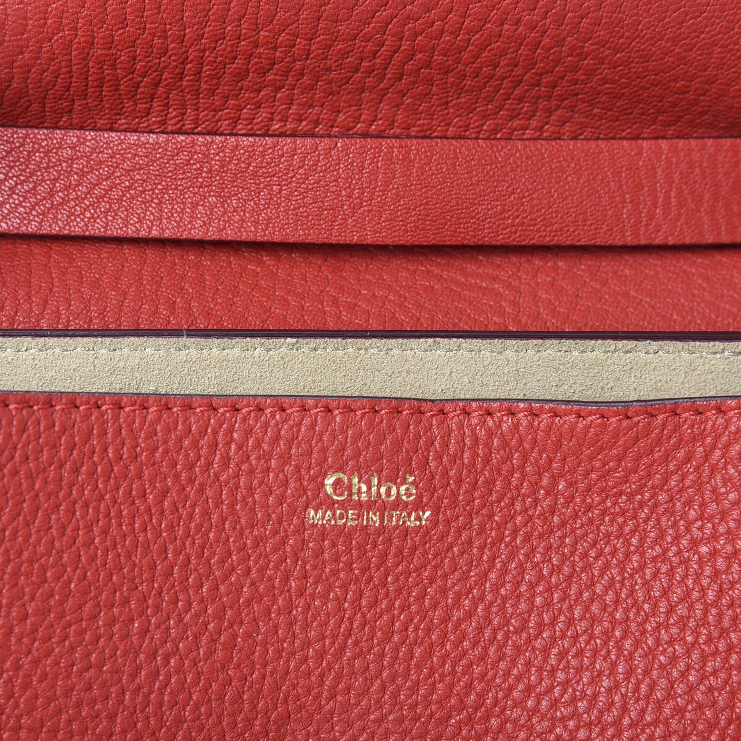Grained Lambskin Drew Shoulder Bag Plaid Red