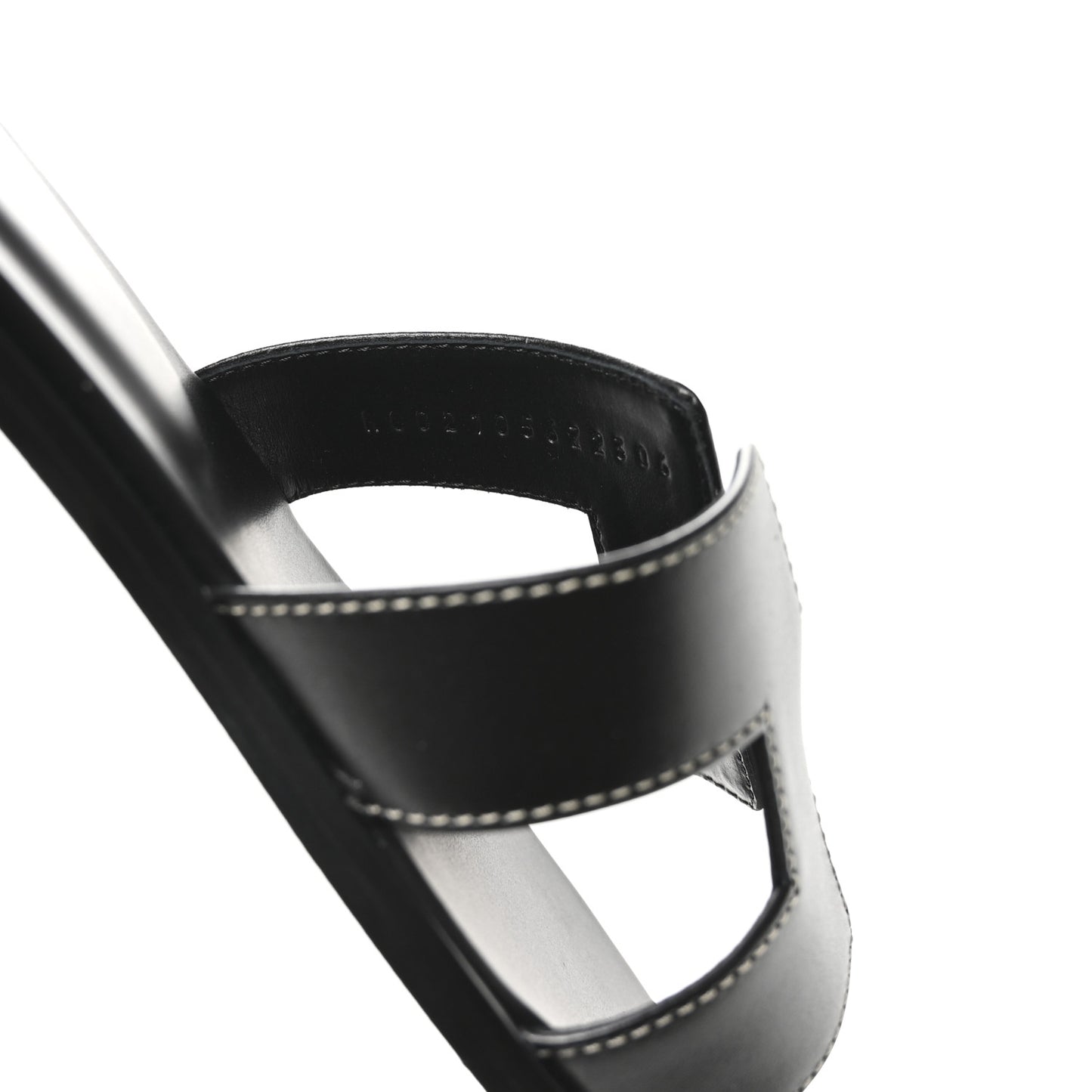 Box Calfskin Oran Sandals 40 Black