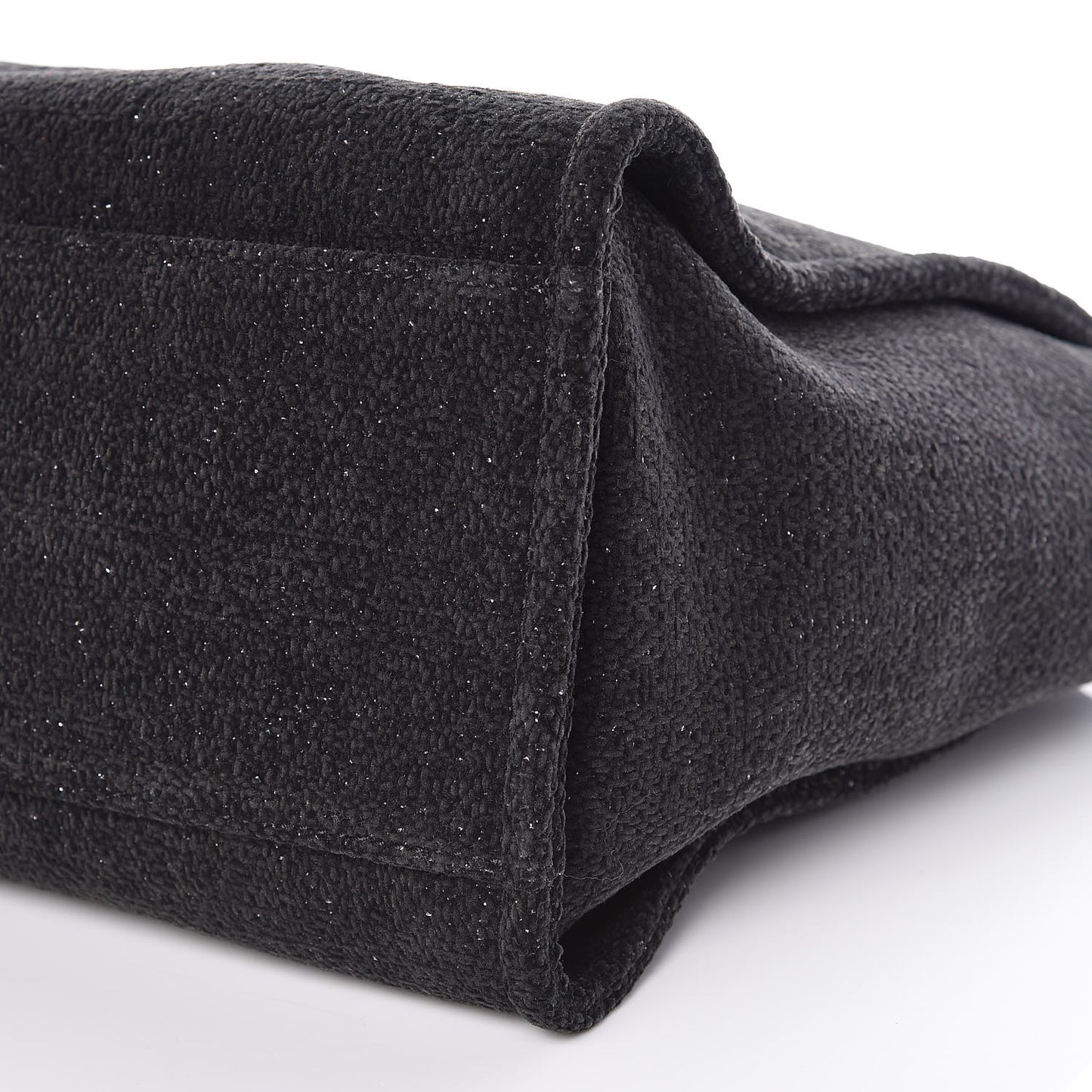 Lurex Boucle Large Deauville Tote Black
