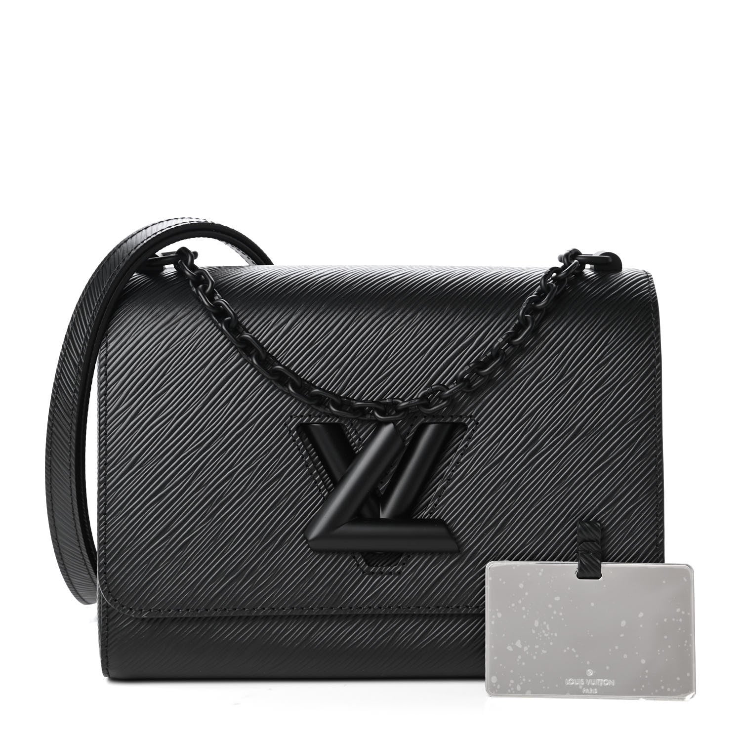 Louis Vuitton Epi Twist Shoulder Bag MM Matte Black 1 of 10