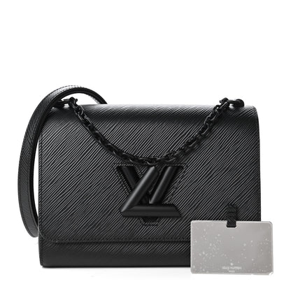 Louis Vuitton Epi Twist Shoulder Bag MM Matte Black 1 of 10