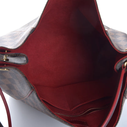 Louis Vuitton Damier Ebene Caissa Hobo Cherry 5 of 7