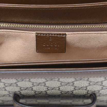 Gucci GG Supreme Monogram Horsebit 1955 Shoulder Bag Beige Brown Sugar 6 of 9