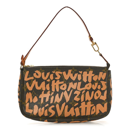 Louis Vuitton Monogram Graffiti Pochette Accessories Peach 1 of 10