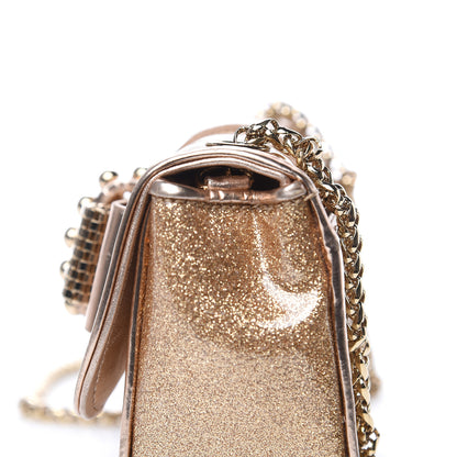Christian Louboutin Mini Glitter PVC Specchio Sweety Charity Crossbody Bag Nude 9 of 12