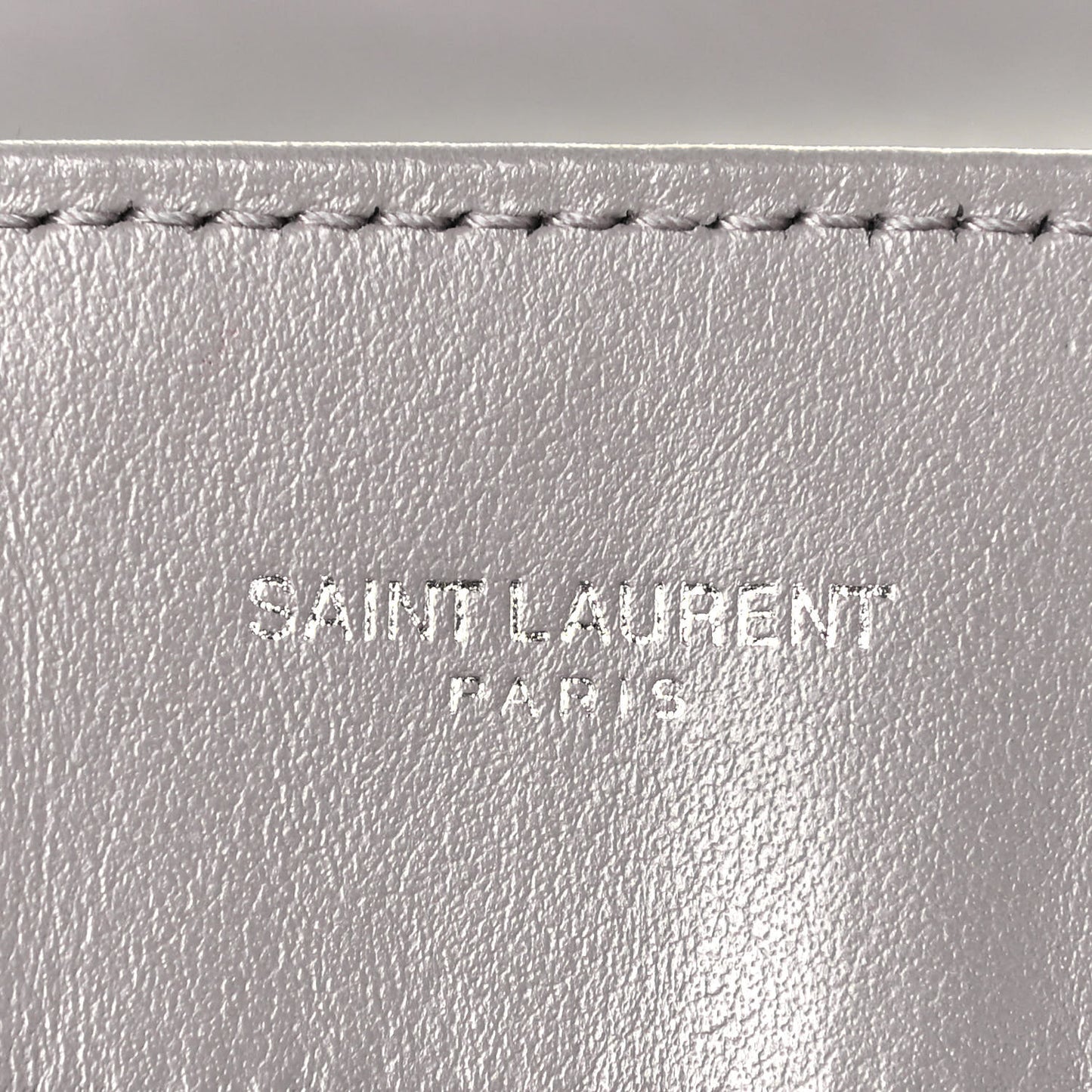 Calfskin Y Quilted Monogram Medium Loulou Chain Satchel Light Gray