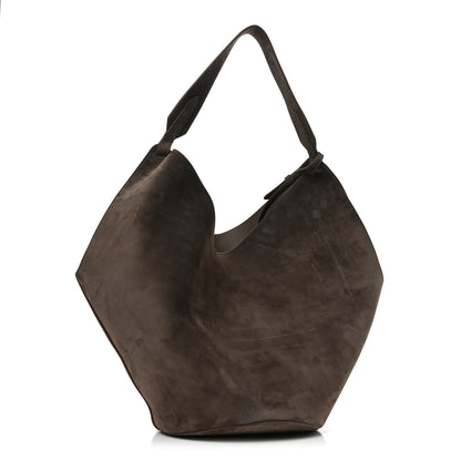 Khaite Suede Calfskin Medium Lotus Tote Cedar 4 of 10