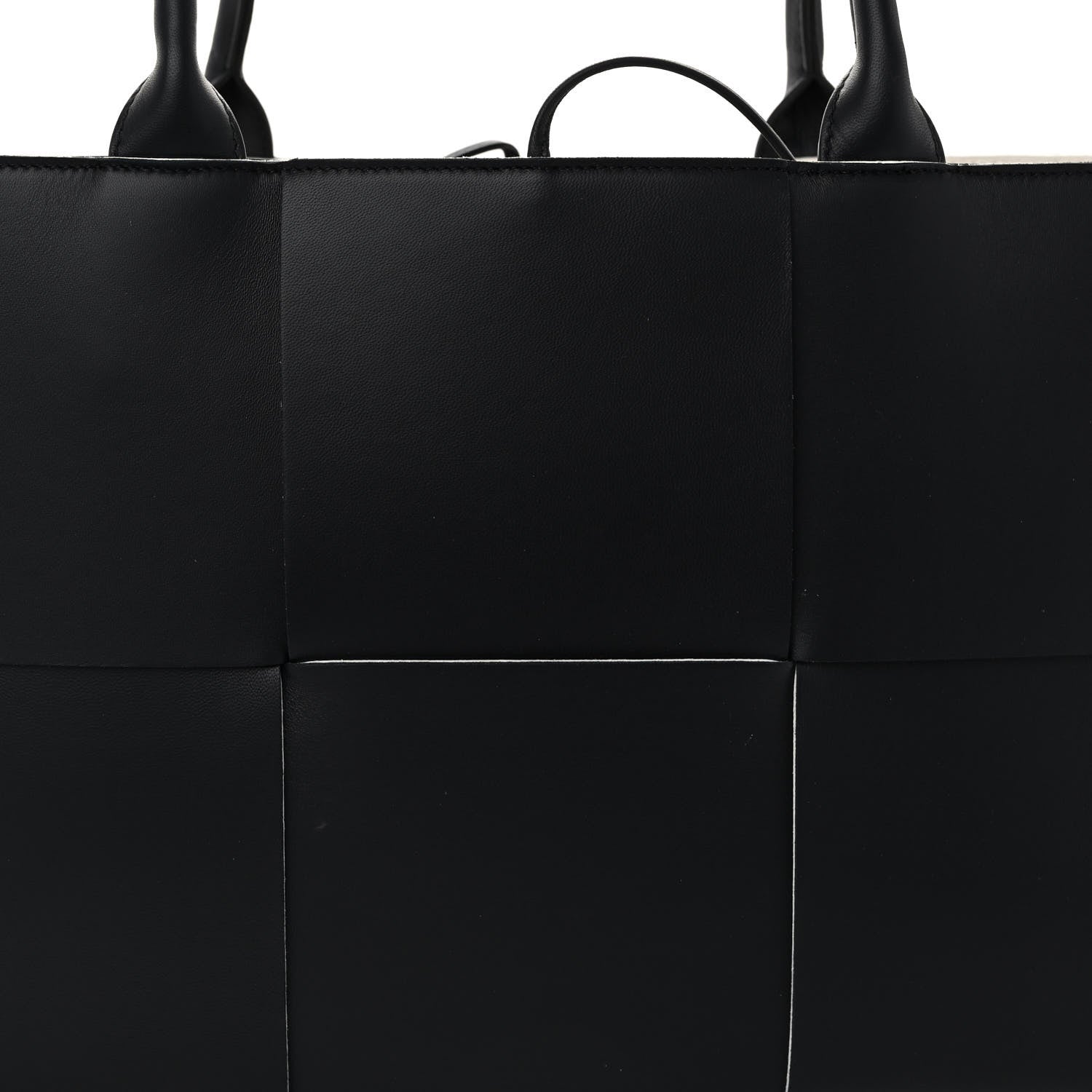 Bottega Veneta Nappa Maxi Intrecciato Medium Arco Tote Black White 8 of 10