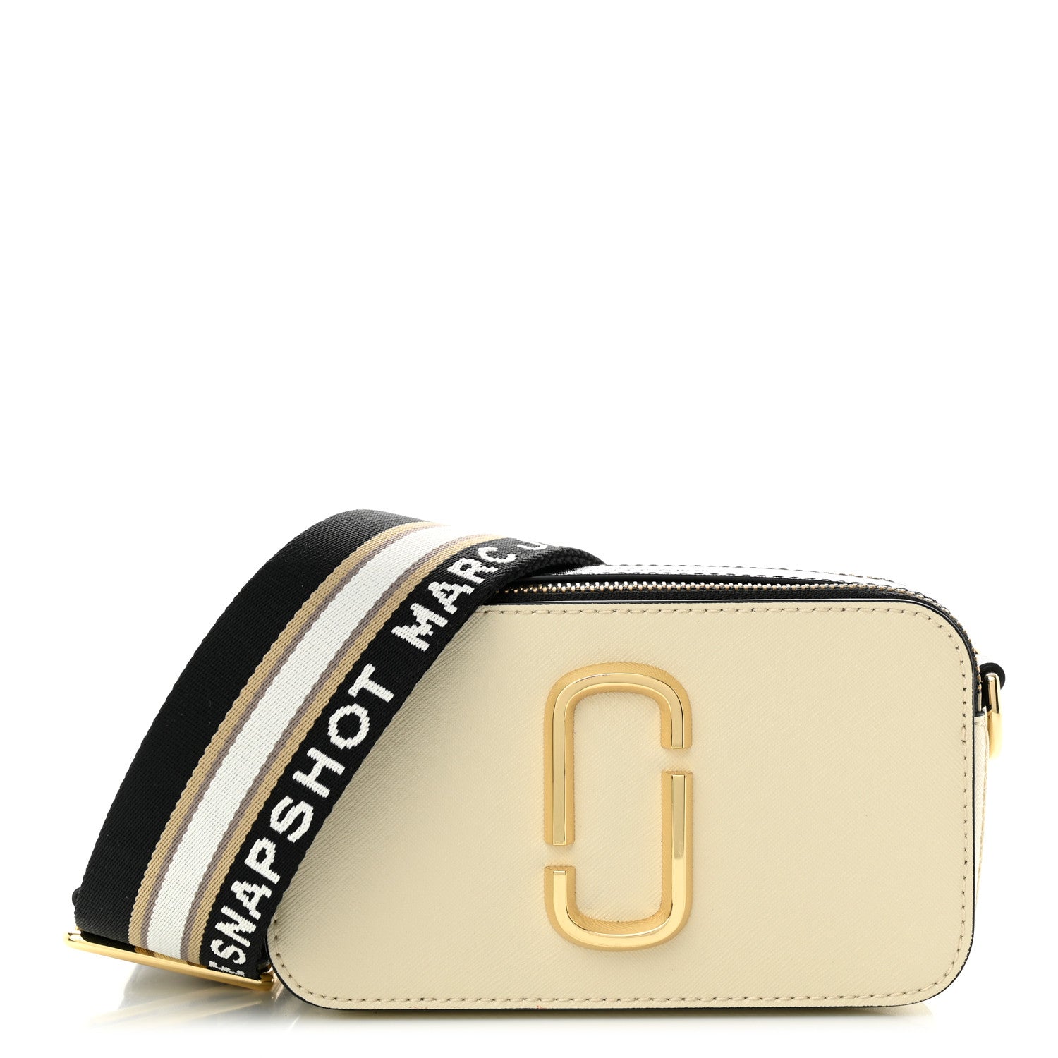Marc Jacobs Saffiano Small Snapshot Camera Bag New Cloud White Multicolor 1 of 11
