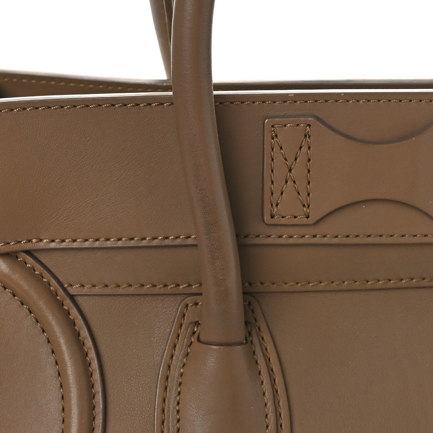 Smooth Calfskin Mini Luggage Camel
