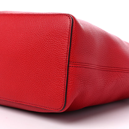 Gucci Pebbled Calfskin Large Soho Hobo Tabasco Red 9 of 9