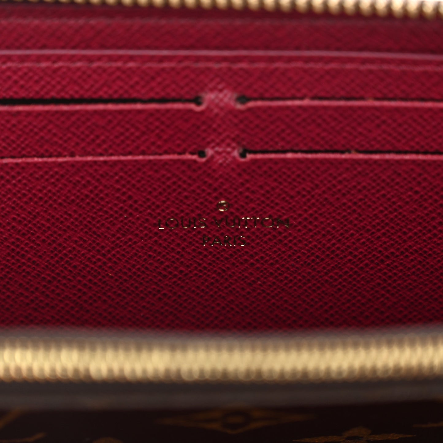 Monogram Clemence Wallet Fuchsia