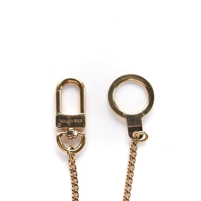 Louis Vuitton Metal Pochette Extender Key Ring Chain Gold 4 of 4