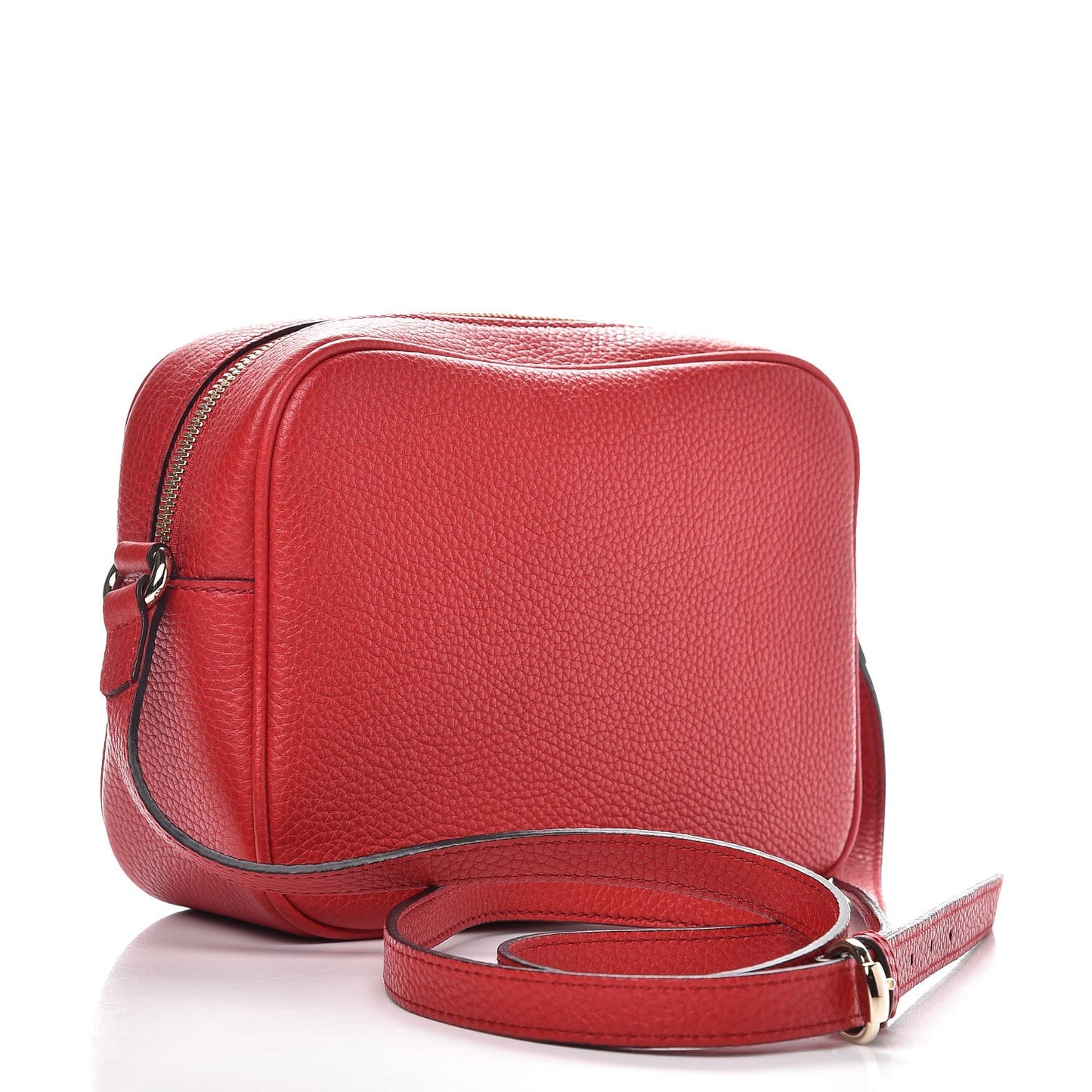 Pebbled Calfskin Small Soho Disco Bag Tabasco Red