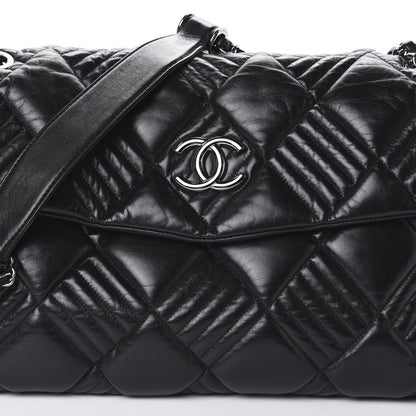 Chanel Lambskin In and Out XL Maxi Flap Black 8 of 11