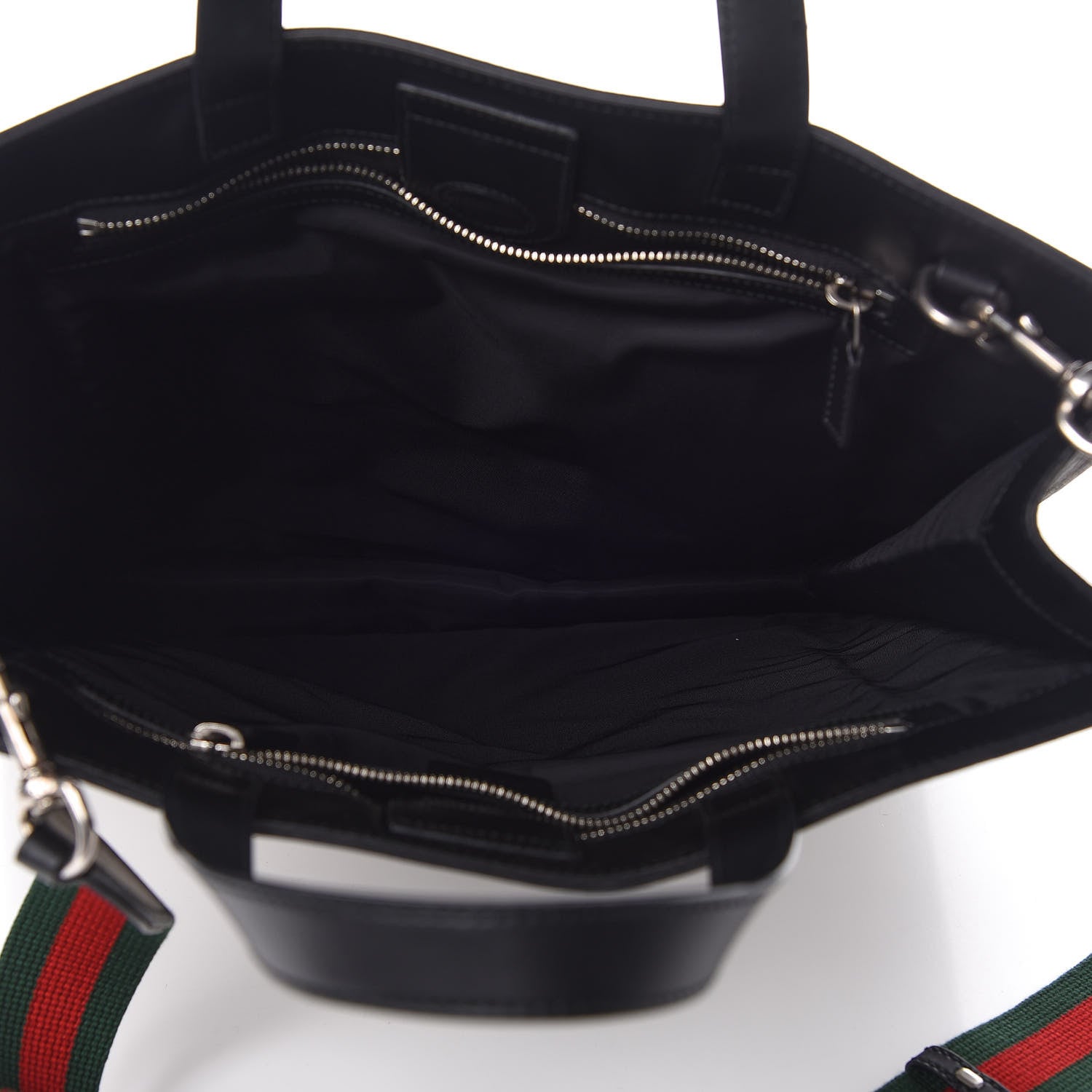 Gucci Soft GG Supreme Monogram Web Vertical Tote Black 5 of 10