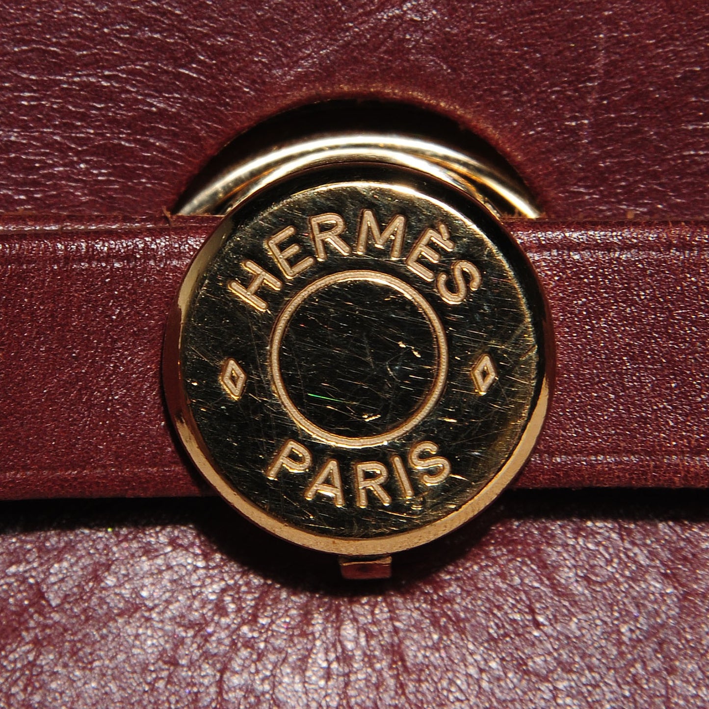 Vache Hunter Calfskin Toile Herbag 30 PM Havane