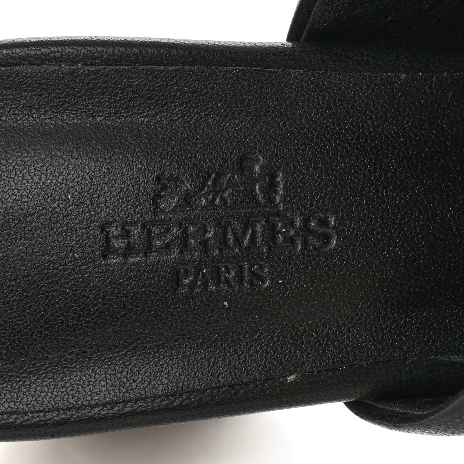 Hermes Nappa Glossy 60 Sandals 36 Black 7 of 10