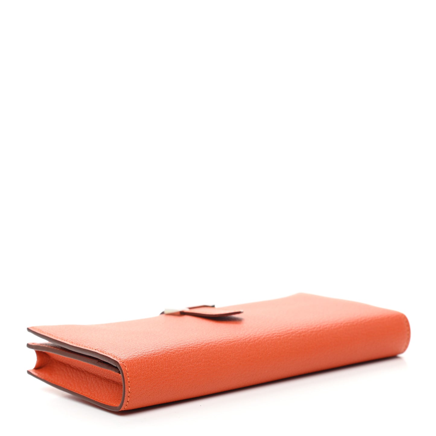Chevre Mysore Bearn Gusset Wallet Orange