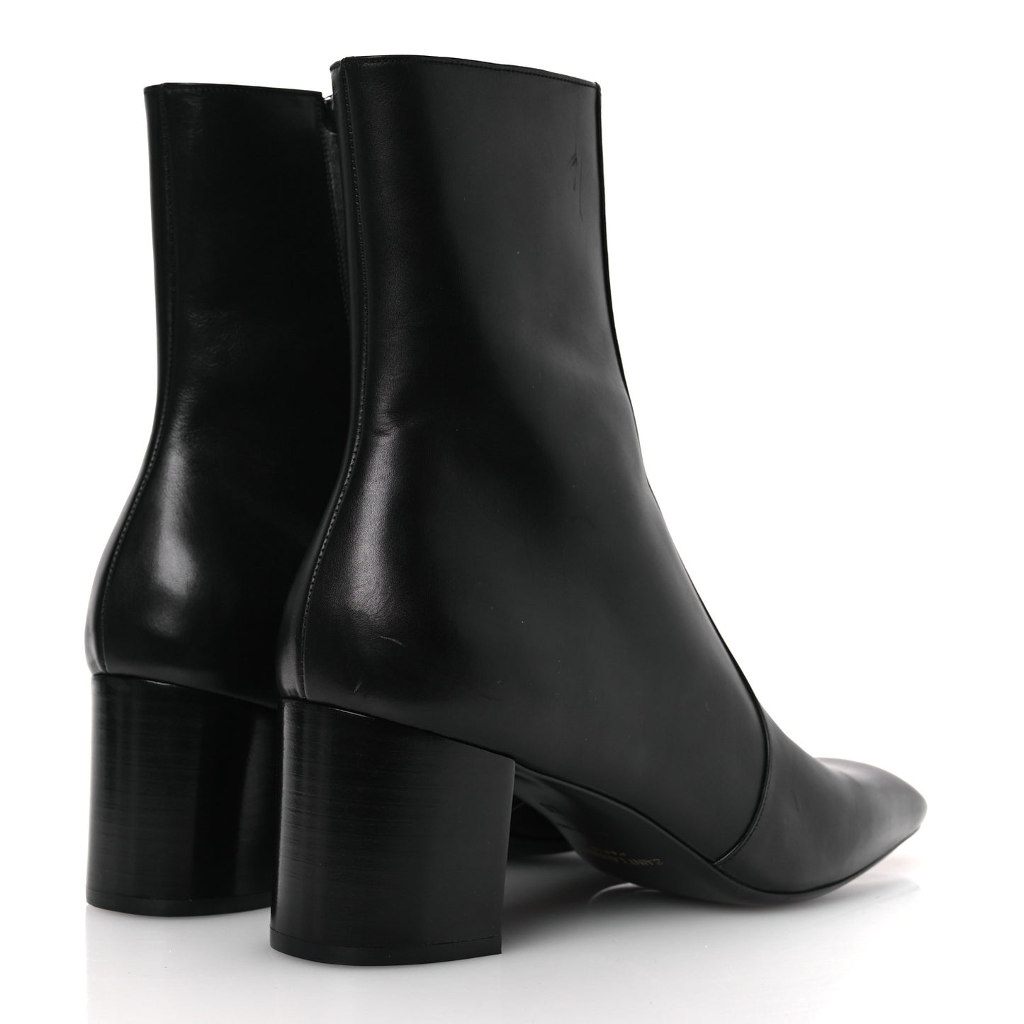 Calfskin Mens XIV Zip Boots 40 Black