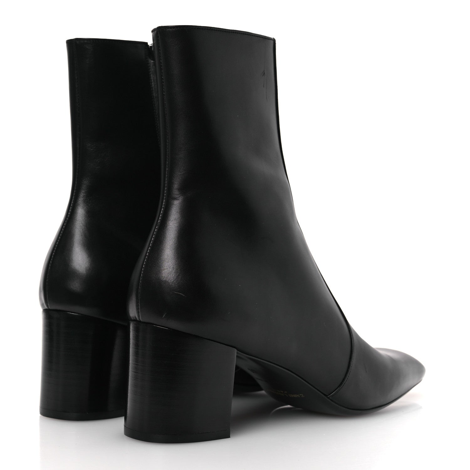 Saint Laurent Calfskin Mens XIV Zip Boots 40 Black 5 of 14