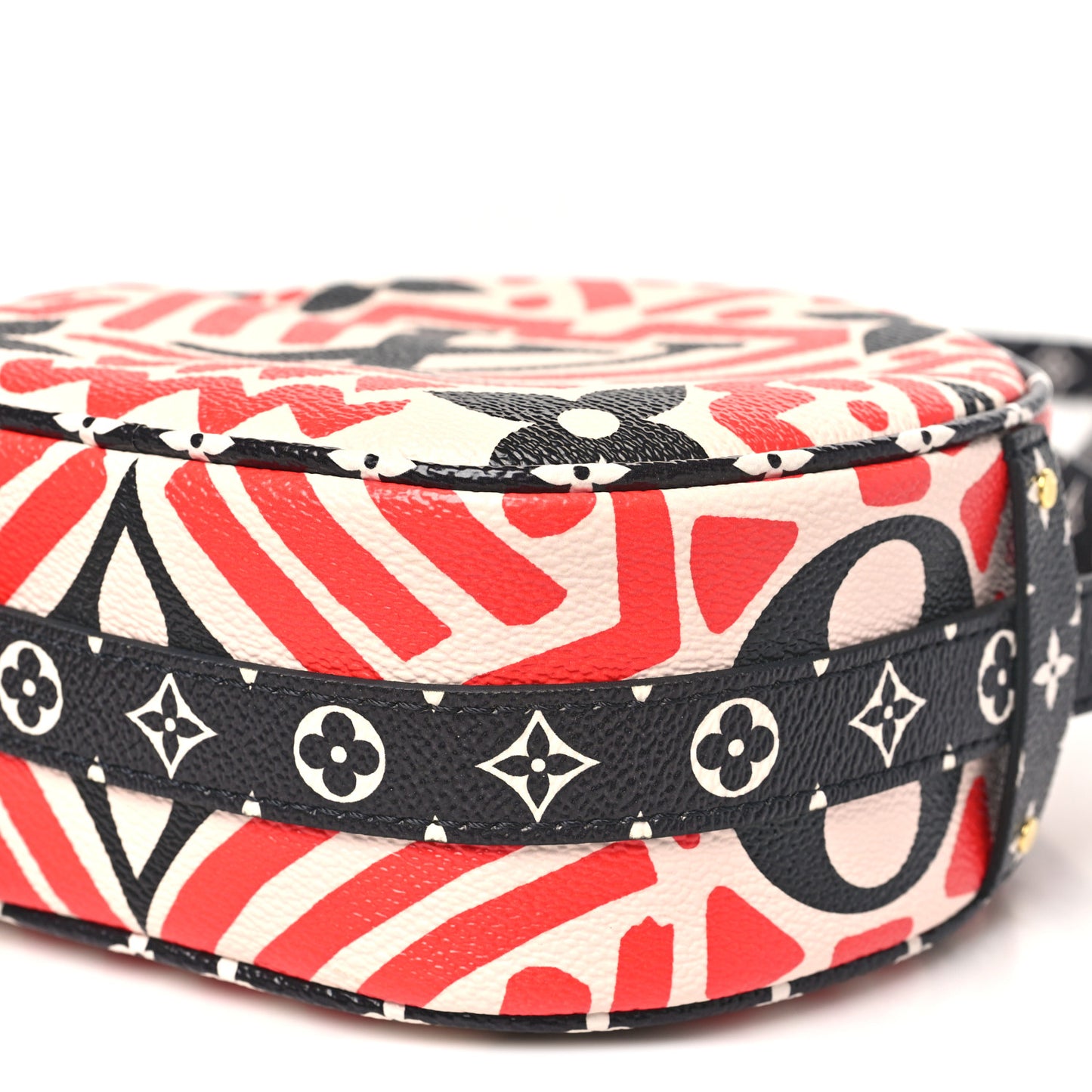 Monogram Giant Crafty Boite Chapeau Souple PM Creme Rouge Black