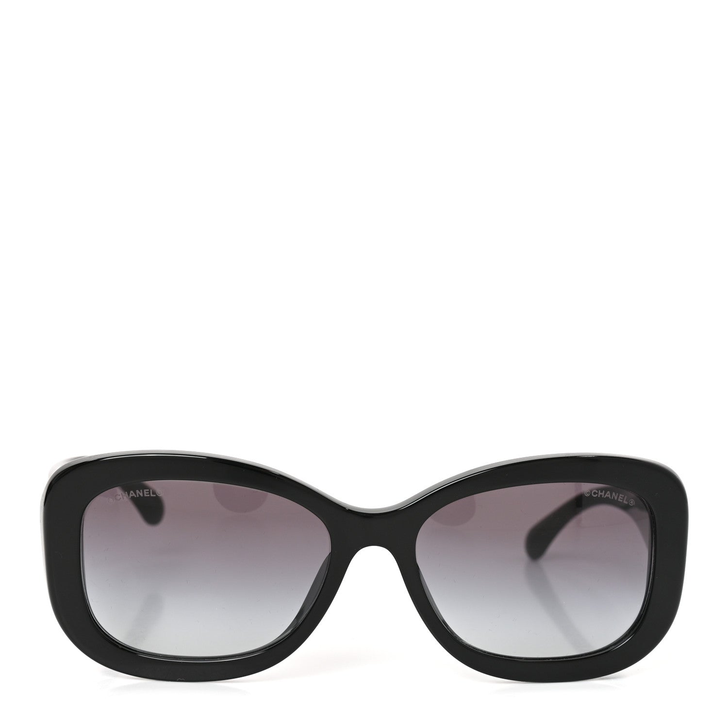Chanel Acetate Polarized CC Sunglasses 5468-B-A Black 2 of 7