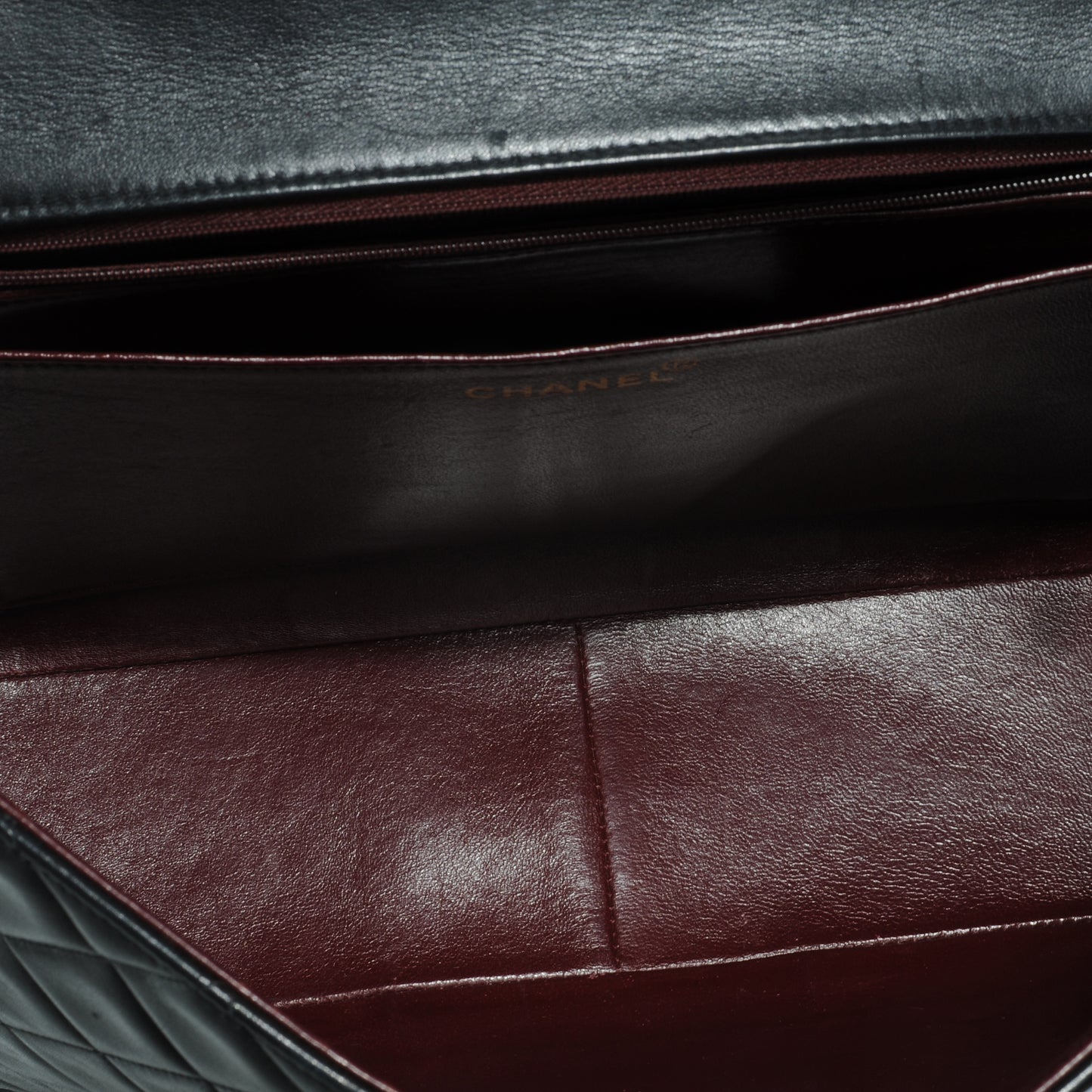 Lambskin XL Jumbo Flap Black