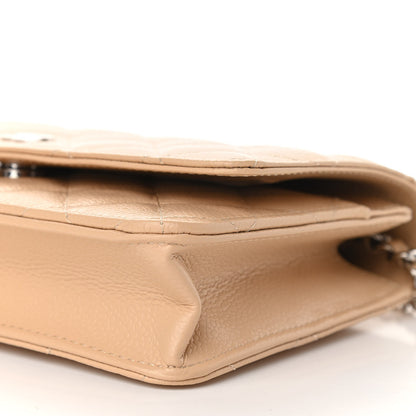 Chanel Caviar Quilted Wallet On Chain WOC Beige 11 of 12