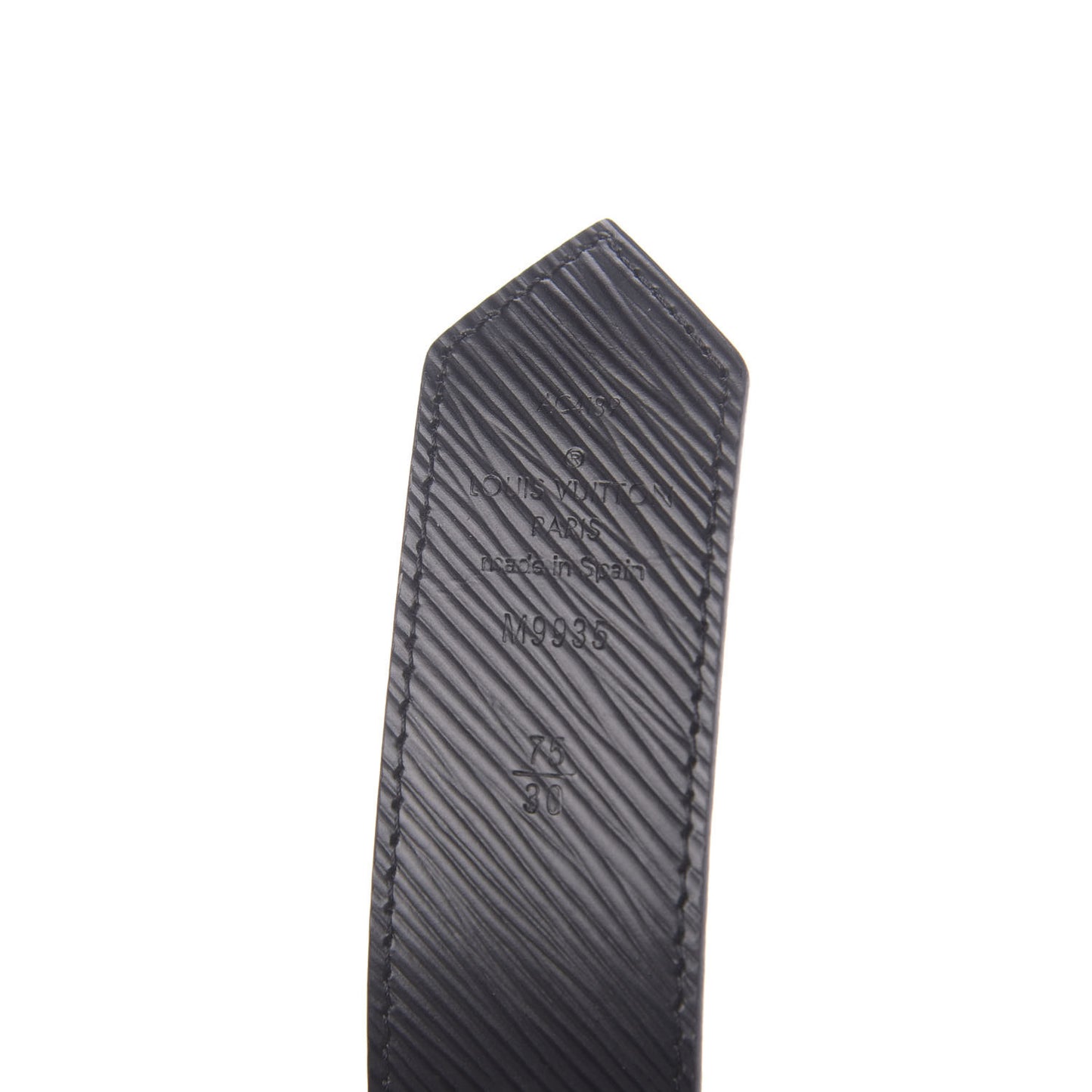 Monogram Epi 35mm LV Circle Reversible Belt 75 30 Black
