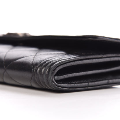 Chanel Lambskin Quilted Boy Flap Wallet Black 10 of 13