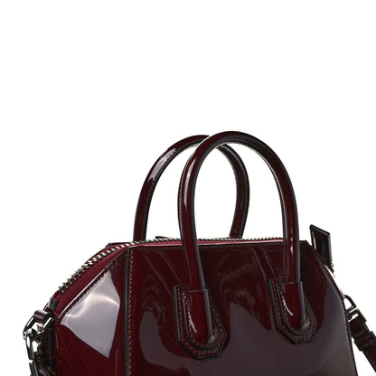 Givenchy Patent Calfskin Mini Antigona Burgundy 11 of 12