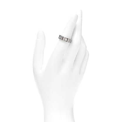 Cartier 18K White Gold 6 Diamond 5.5mm LOVE Ring 50 5.25 2 of 5