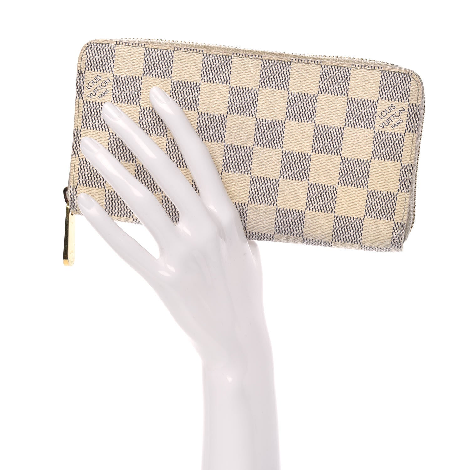 Louis Vuitton Damier Azur Zippy Wallet 2 of 13
