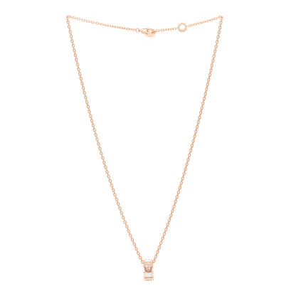 Bulgari 18K Rose Gold Diamond Mother of Pearl Serpenti Viper Pendant Necklace 3 of 5