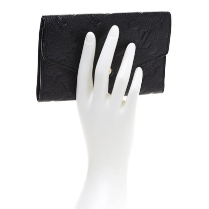 Louis Vuitton Empreinte Compact Curieuse Wallet Black 2 of 9