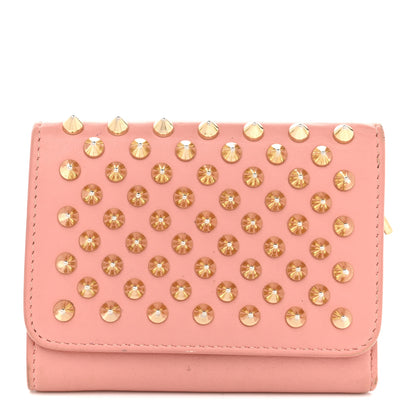 Christian Louboutin Calfskin Spiked Macaron Mini Spiked Wallet Ronsard 1 of 6