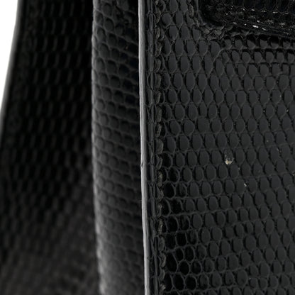 Hermes Lizard Mini Kelly Sellier 20 Black 15 of 16